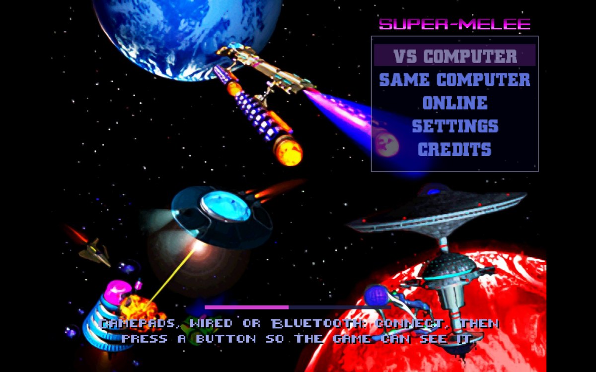 Star Control II Super Melee Deluxe running
